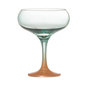 Bloomingville Sklenice na koktejl Signe Multi 270 ml, zelená barva, sklo