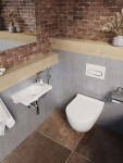 RAVAK - Chrome Závěsné WC, RimOff, SoftClose, bílá X03081