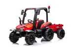 Mamido Dětský elektrický traktor s přívěsem BLT červený