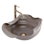 REA - Keramické umyvadlo na desku HM-66TB Handmade ART 50x40 REA-U6324