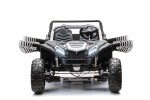 Mamido Elektrické autíčko Buggy UTV čtyřmístné 24V nafukovací kola bílé