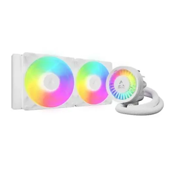 ARCTIC Liquid Freezer III Pro 280 A-RGB bílá / 2x 140 mm / Fluid Dynamic Bearing / 800 - 2800 RPM / Intel + AMD (ACFRE00187A)