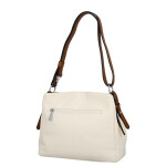 Trendy dámská koženková crossbody kabelka Julianna, béžová
