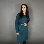 HOSH Pletené šaty ELLIS s páskem Barva: Černá