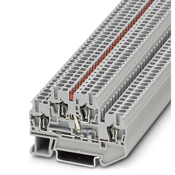 Phoenix Contact 3031607 řadová svorka pro konstrukční prvky 5.2 mm pružinová svorka šedá 50 ks