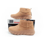 Skechers dámské zimní kotníkové boty zateplené kožené hnědé dámské 39