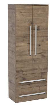 Koupelnová skříňka vysoká SAT Cube Way 60x163x33 cm dub wellington CUBE3CHV60DW CUBE3CHV60DW