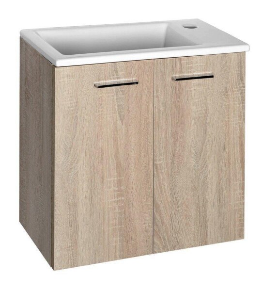 Aqualine ZOJA/KERAMIA FRESH umyvadlová skříňka 49x50x24,5cm, dub platin 51047DP