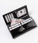 Dámská kožená lakovaná peněženka Frio, černá