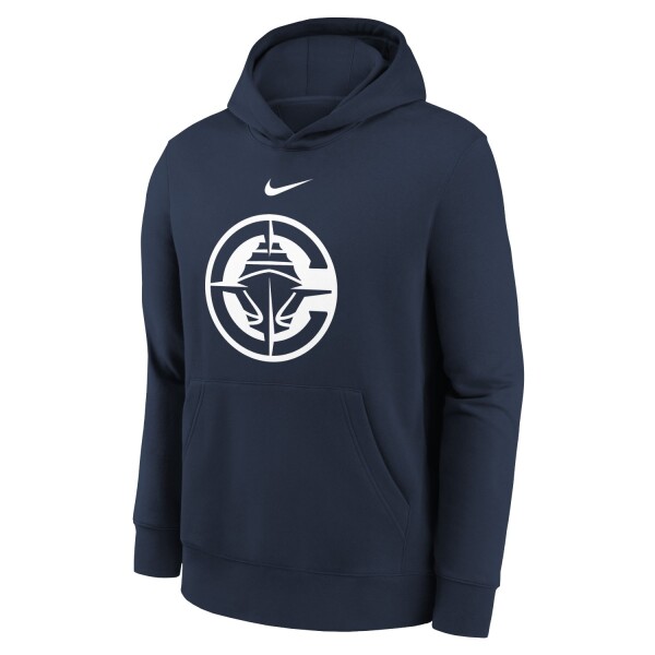 Nike Dětská mikina Los Angeles Clippers NBA Logo Club Hoodie Navy (YOUTH)