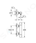 Grohtherm 1000 Cosmopolitan Termostatická sprchová baterie, 34065AL2