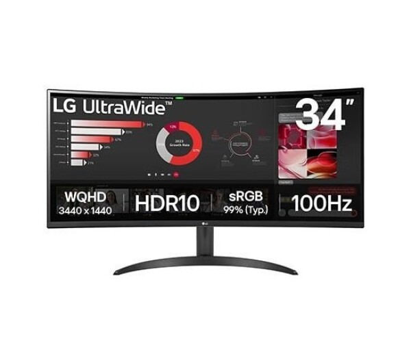 LG MT VA LED 34" 34WR50QK - VA panel, 3440x1440, 2xHDMI, DP, prohnutý EDF_1391237