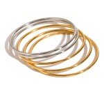 ELENYS Bangle Steel set – sada náramků z prémiové oceli Délka náramku: Průměr 6 cm / obvod cca 18,8 cm