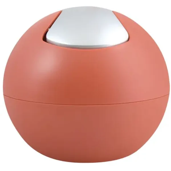 Spirella BOWL MATT mini výklopný odpadkový koš 1 L matný terakota / plast (7610583212283)