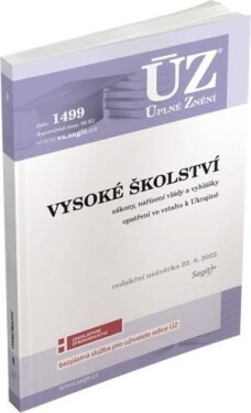 ÚZ 1499 Vysoké školství