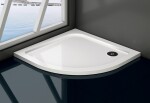 OLSEN SPA - VÝHODNÝ SET - ČTVRTKRUH SMART MURO s vaničkou - Barva rámu - Chrom/Leštěný hliník (ALU), Výplň - Čiré bezpečnostní sklo - 4 / 6 mm OLCTVRT90CC1