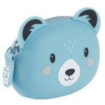 Miquelrius B2F - peněženka se zipem Puppies to go, medvěd, modrá