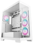 DEEPCOOL CG580 4F bílá / PC skříň / ATX / 4x 120mm ARGB / 2x USB-A 3.0 + 1x USB-C / bez zdroje / panoramatické sklo (R-CG580-WHADA4-G-1)