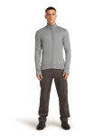 ICEBREAKER Mens 260 Quantum IV LS Zip, Alloy (vzorek) velikost: M