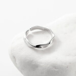 LUNICA Stříbrný nastavitelný prsten TWIST 0726