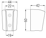 MEXEN - Držák sprchy grafit 79352-66