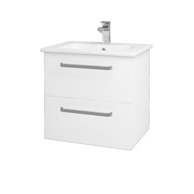 Dřevojas - Koupelnová skříňka GIO SZZ2 60 - M01 Bílá mat / Úchytka T01 / M01 Bílá mat 202002A