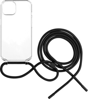 FIXED Pure Neck zadní se šňůrkou na krk Apple iPhone 15 černý FIXPUN-1200-BK