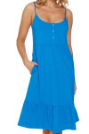 Dámská těhotenská košile 7244 light blue - Doctornap světle modrá M