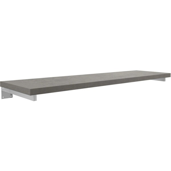 CERANO Deska pod umyvadlo Navira Pro + 2 skryté konzole - betonově šedá - 120x46x3,6 cm