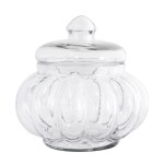 Strömshaga Skleněná dóza s víkem Emilia, čirá barva, sklo