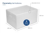 Termoboxy CZ & SK Polystyrenový termobox 53L/41Kg, Bílá