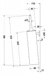 DURAVIT - Starck T WC štětka nástěnná s držákem, kartáčovaný bronz 0099460400