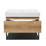 Koupelnová skříňka s umyvadlem SAT B-WAY 59x30x45 cm dub mat BWAY60OAKFU2 BWAY60OAKFU2