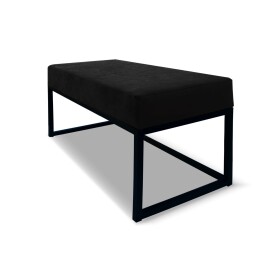 FRONTI Lavička EMLI 80x38 v loftovém stylu - černá - ITAKA 15