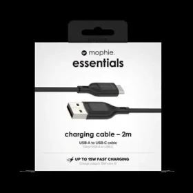 Zagg nabíjecí kabel USB-A - USB-C černá / Kabel / USB-A - USB-C / 2 m / 15 W (409913775)