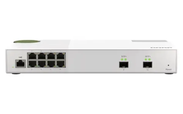 QNAP QSW-M2108-2S / Desktop Switch / 8x 2.5GbE + 2x SFP+ / Qos / VLAN (QSW-M2108-2S)