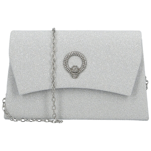 Trendy dámské plesové psaníčko Michelle Moon Capri, stříbrné