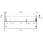 Mereo Aira, koupelnová skříňka s keramickým umyvadlem 121 cm, dub Halifax CN743