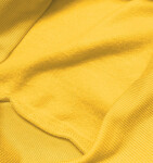 Světle žlutá dámská tepláková mikina se stahovacími lemy (W01-28) žlutá