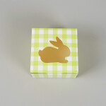 Cake star Velikonoční krabička kostka zelená 10x10x6,5 cm