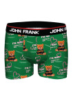 Pánské boxerky John Frank JFBD365 Zelená