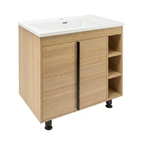 Koupelnová skříňka s umyvadlem Naturel Lucca 79x70x45 cm dub mat LUCCA80DU3A LUCCA80DU3A