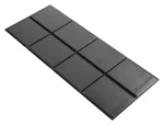 Urevo URFE001 černá / Podložka pod cvičební vybavení / 160 x 65 cm / skládací (URFE001)