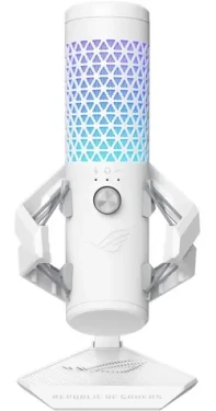 ASUS ROG Carnyx bílá / stolní mikrofon / kondenzátorový / kardiodní / USB-A / 3 m (90YH03Z0-BAUA10)