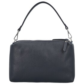 Trendy dámská kožená kabelka na rameno Annisa, tmavě modrá