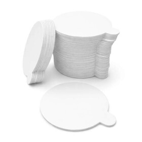 Dortová podložka, lepenka bílá, rovný okraj, 7 cm