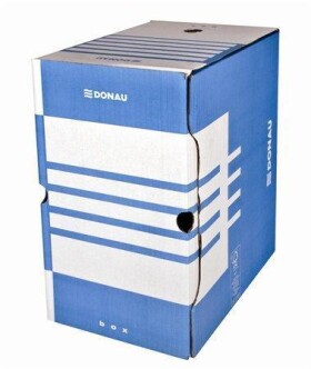Donau archivační krabice karton modrá A4 200 mm