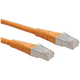 Roline 21.15.1317 RJ45 síťové kabely, propojovací kabely CAT 6 S/FTP 0.30 m oranžová dvoužilový stíněný 1 ks - Roline 21.15.1317 S/FTP, patch, kat. 6, 0,3m, oranžový