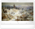 Nástěnný kalendář 2027 Notique Slovanská epopej Alfons Mucha, 48 x 33 cm