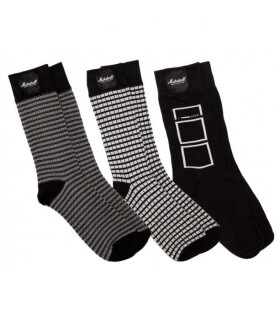 Marshall ponožky 3 Pack Monochrome Socks 3-6